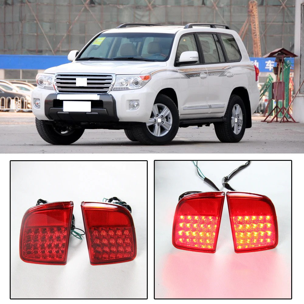 CAPQX для Toyota Land Cruiser LC200 2008 2015 светодиодный задний фонарь светильник тормоз