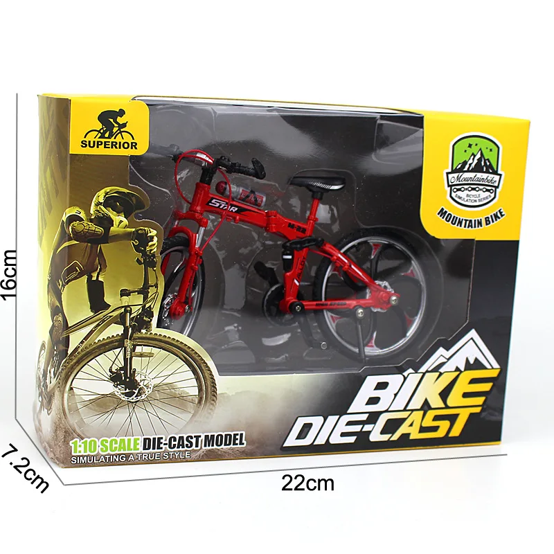 

New Mini 1:10 Alloy Bicycle Model Diecast Metal Finger Mountain Bike Racing Toy Simulation Collection Toys Gift for child Adult
