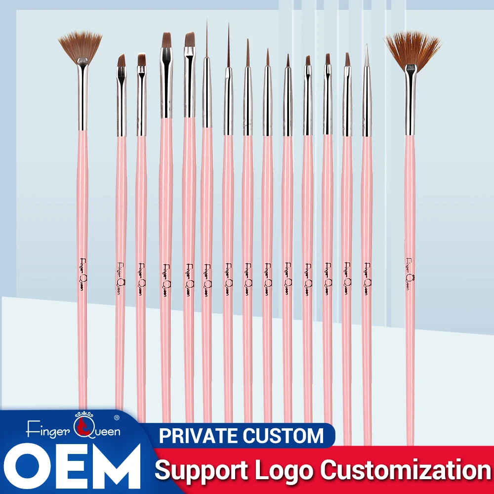 

15pcsnail Art Brushes For Manicure Design Drawing Painting Tools Brush Set Products Gel French Liner Shadow Kit Uv Dotting Lalic