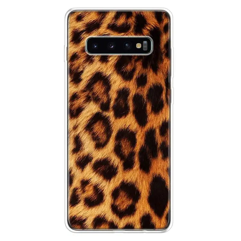 Чехол для телефона с леопардовым рисунком Samsung Galaxy A70 A50 Note 20 Ultra 10 Pro 9 8 A40 A30 A20E A10S A6 A7