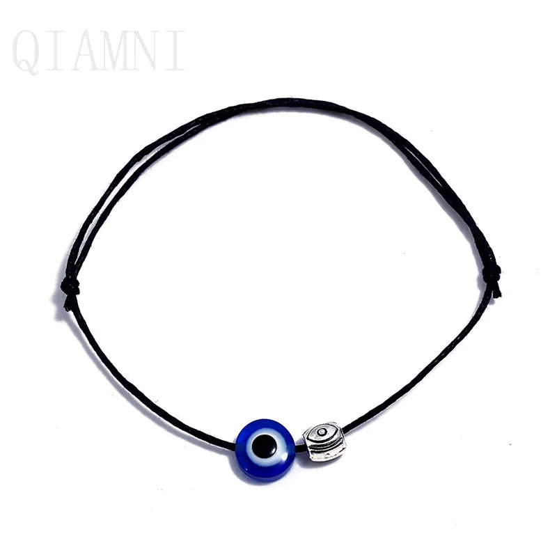 QIAMNI 6 цветов ручной работы Турция Lucky Evil Eye браслеты для женщин девушек плетеная
