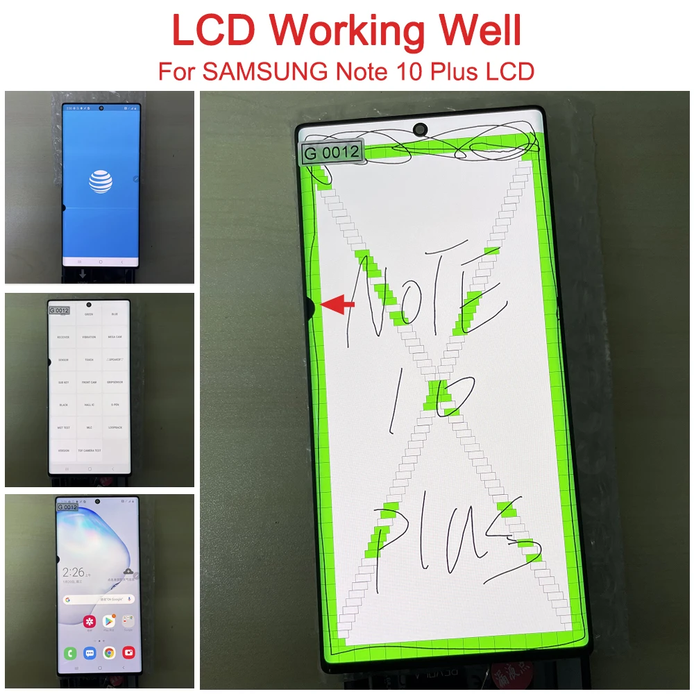 Enlarge Original Line /Point Display For Samsung Galaxy Note10+ Note 10 Plus LCD Display Touch Screen Digitizer Part For Samsung Note10
