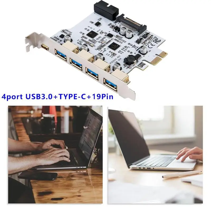

Add On Card Reversible USB-C/Type-C connector PCI-E USB C PCI-E Controller USB Expansion Card 3.0 1Port 3.1 Type 5Port to P C9T5