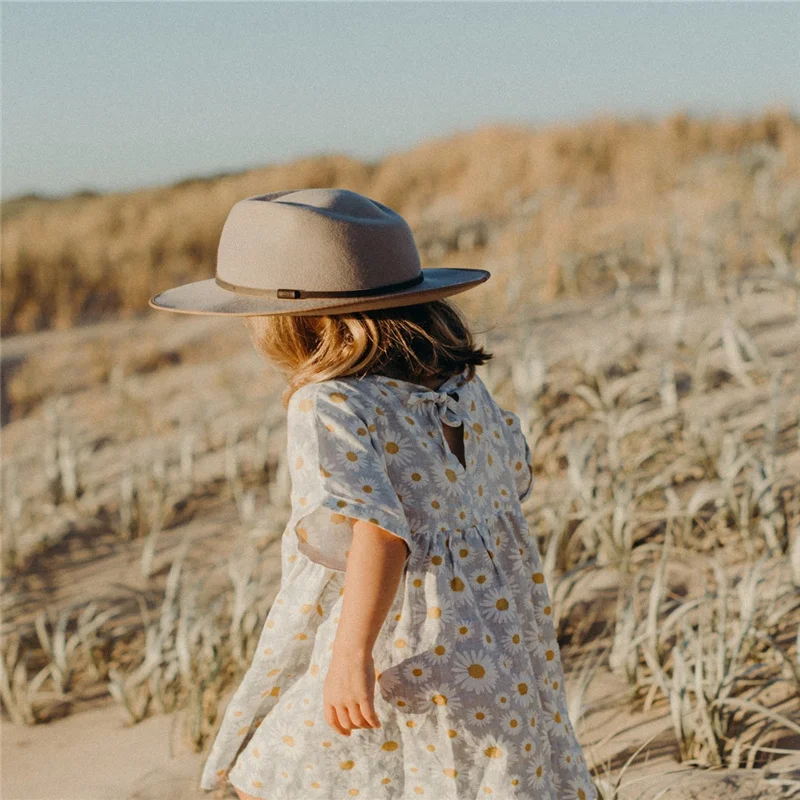 

0-3Year Newborn Baby Girls Summer Sweet Floral Dress,Toddler Infant Girl Casual Breathable Daisy Print Short Sleeve O-Neck Dress