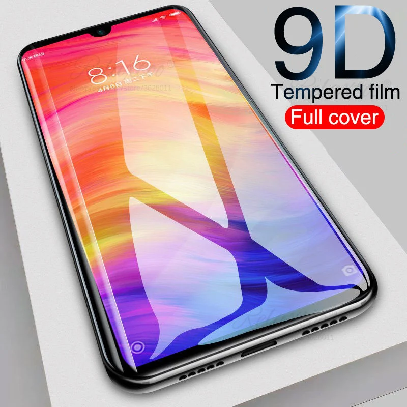 Закаленное стекло 9D для Xiaomi mi 9t play redmi note 7 8 pro защита экрана Redmi 7A 8A note7 note8 8pro