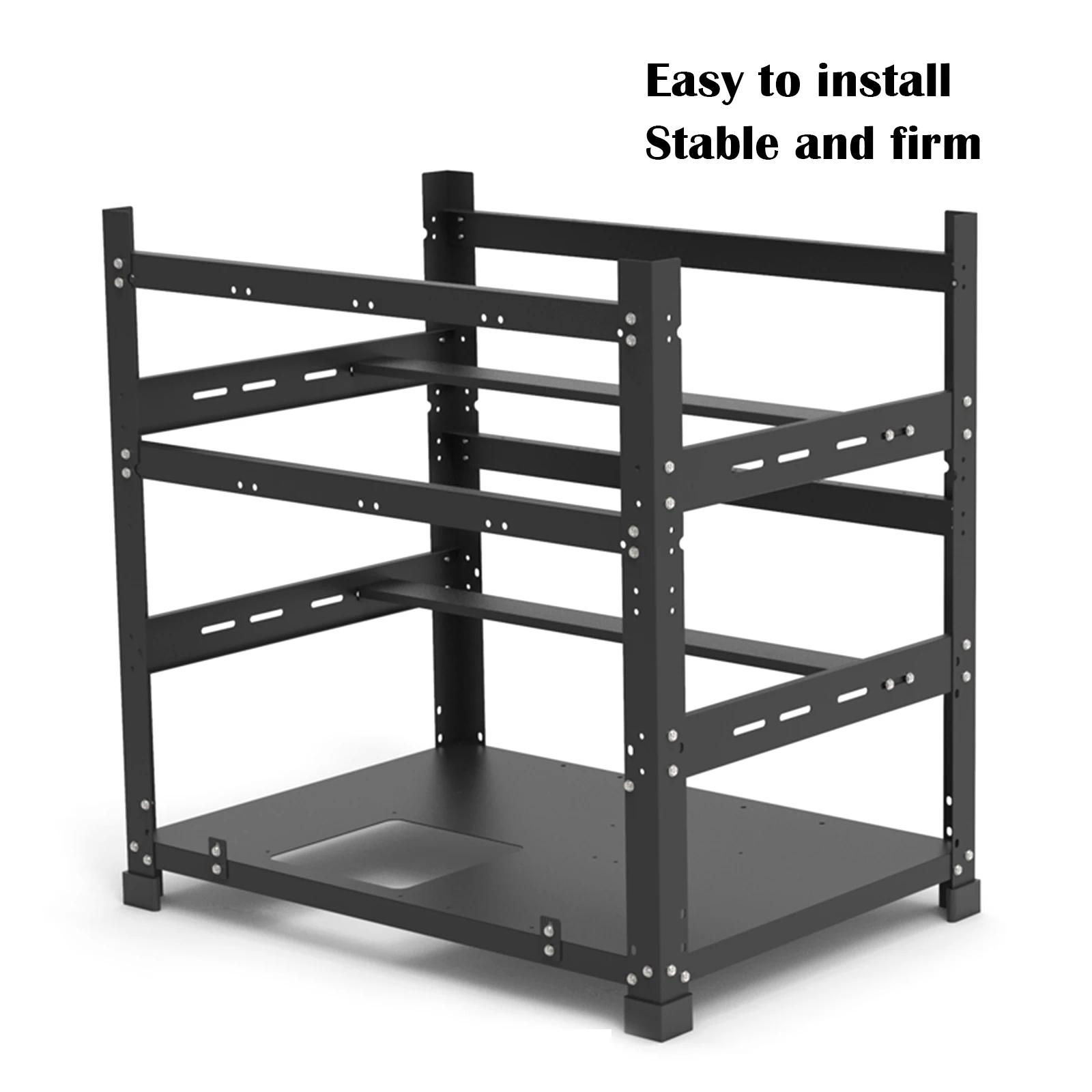 Открытый добычи Рог Рамка 12 GPU добыча чехол стойки Кронштейн материнской платы