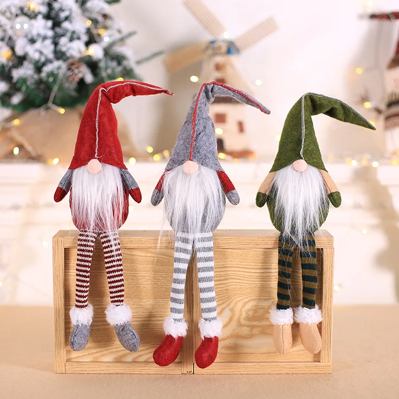 Christmas Decorations for Home Cute Santa Angel Faceless Doll Table Decor Hogar Navidad Kids New Year Merry Gift Natal | Дом и сад