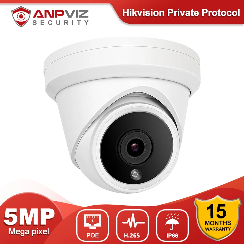 IP-камера Anpviz POE 5 МП револьверная уличная камера видеонаблюдения запись голоса 30 м