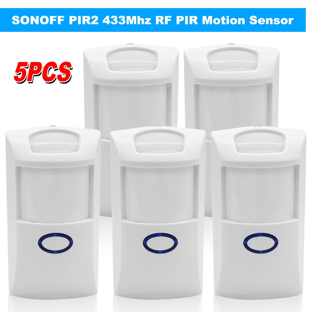 SONOFF PIR2 беспроводной двойной инфракрасный детектор 433 МГц RF PIR датчик движения Умный дом Охранная сигнализация для Amazon Alexa Google Home