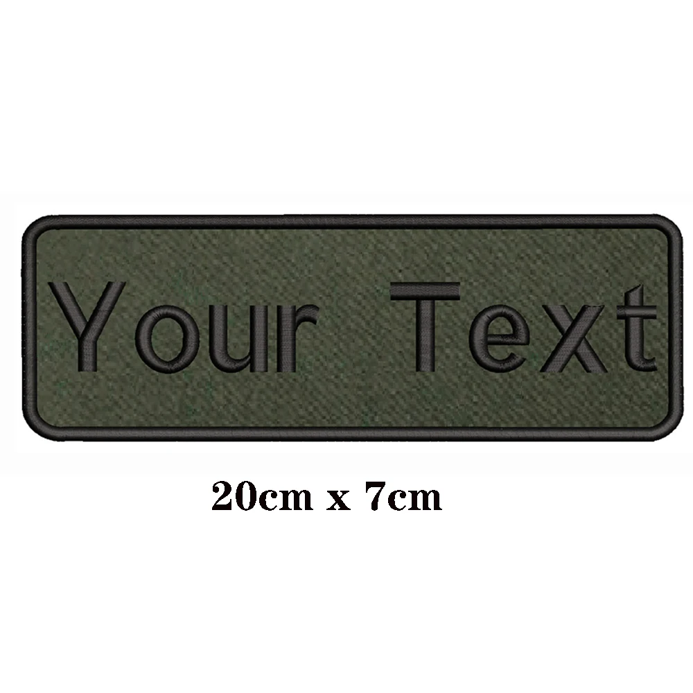 

Нашивки на одежду с вышивкой на зеленом армейском фоне 20 х7 см