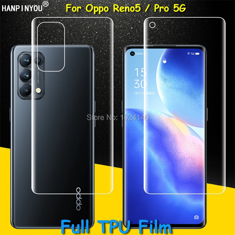

Передняя/задняя полная Защита экрана для Oppo Reno5 Pro Plus пленка из мягкого ТПУ Reno 5 Pro (не закаленное стекло)