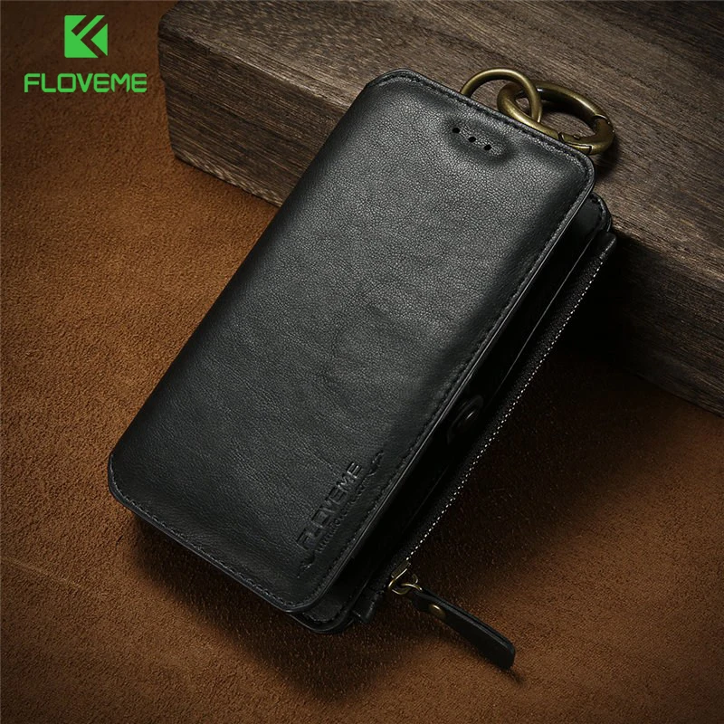 FLOVEME кожаный чехол кошелек в деловом стиле для iPhone 12 Pro Max мини 11/11 X XR XS 6 6S 7 8 плюс 5 5S