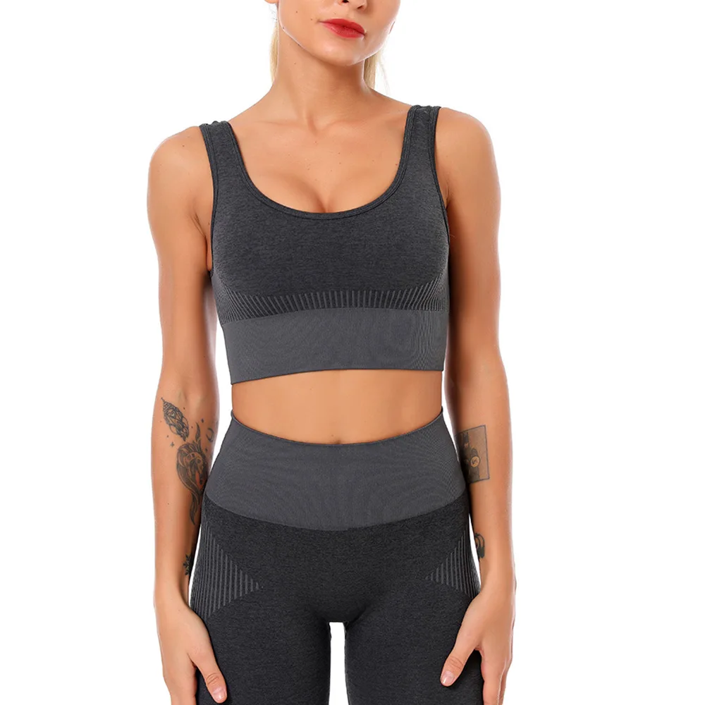 

New Sports Bra Shockproof Gather Yoga Fitness Beauty Back Yoga Vest Type Sports Underwear Women Sports Bra Bralette Bras For