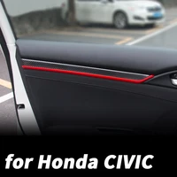 car interior trim strip inner door panel modified patch sequin accessories for honda civic 10th 2017 18 2019 2020 2021
