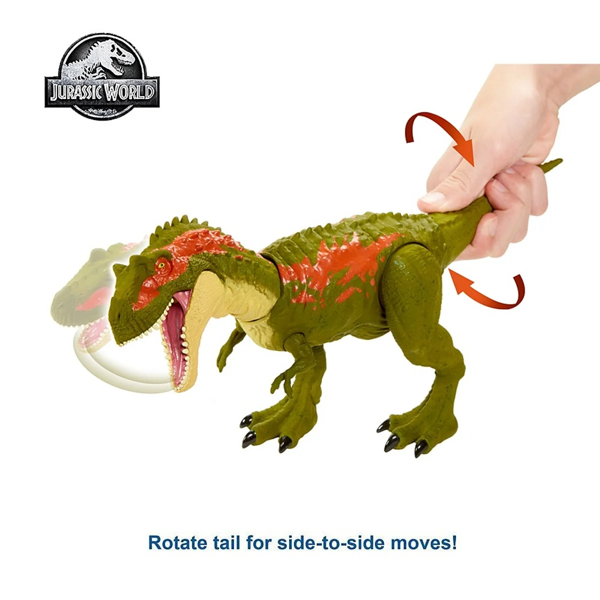 Игрушки Мир Юрского периода серии динозавров массивные кусачки с полным