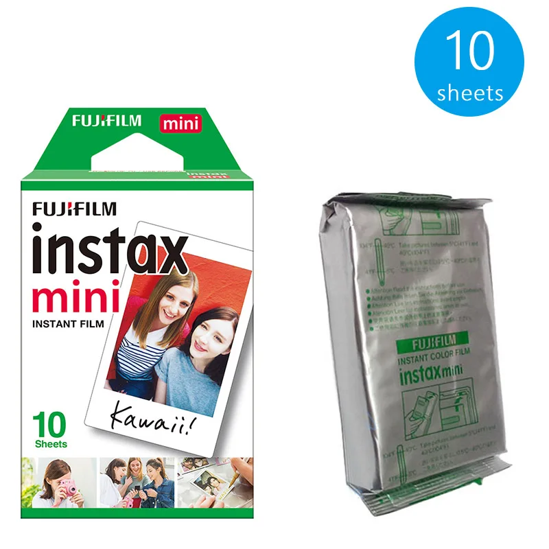 Белая пленка Fujifilm Instax Mini 9 лист 10 20 для мгновенной фотокамеры Polaroid FUJI 25 7C