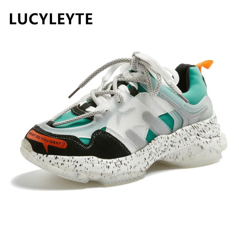 

Новинка 2020 года; Женские повседневные кожаные кроссовки на толстой подошве; Дышащая износостойкая нескользящая обувь