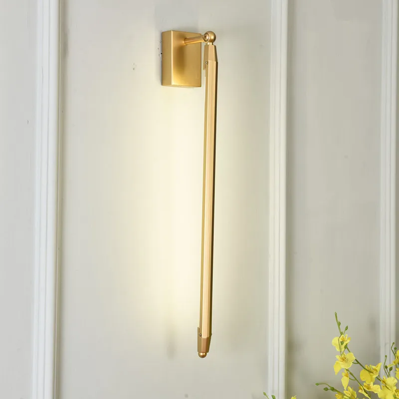 

LED Wall Lamp Rotating Adjustable Strip Bedroom Bedside Decorative Wall Lamp Ideas Wall Lamps for Living Room