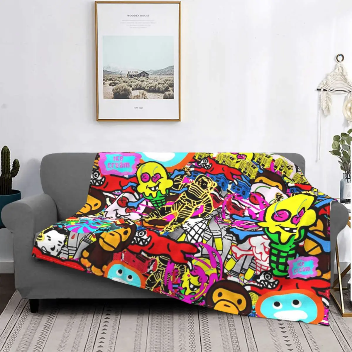 

Manta con capucha para cama, cobertor de tela escocesa, 13 unidades