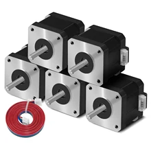 5pcs/lot Nema17 Stepper Motor 38mm 42 motor Nema 17 motor 42BYGH 1.5A 17HS4401S motor 4-lead for Ender 3 Printer 3D CNC XYZ