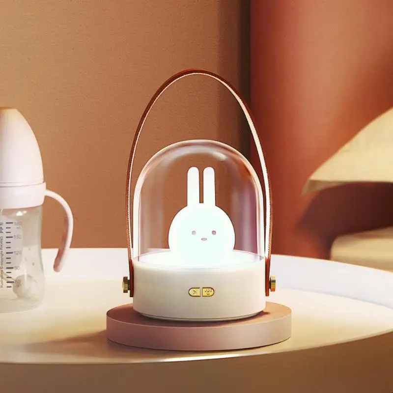 

Музыкальный портативный ночник, портативный зарядный мультяшный Настольный светильник для спальни, милый ночник для сна для детей