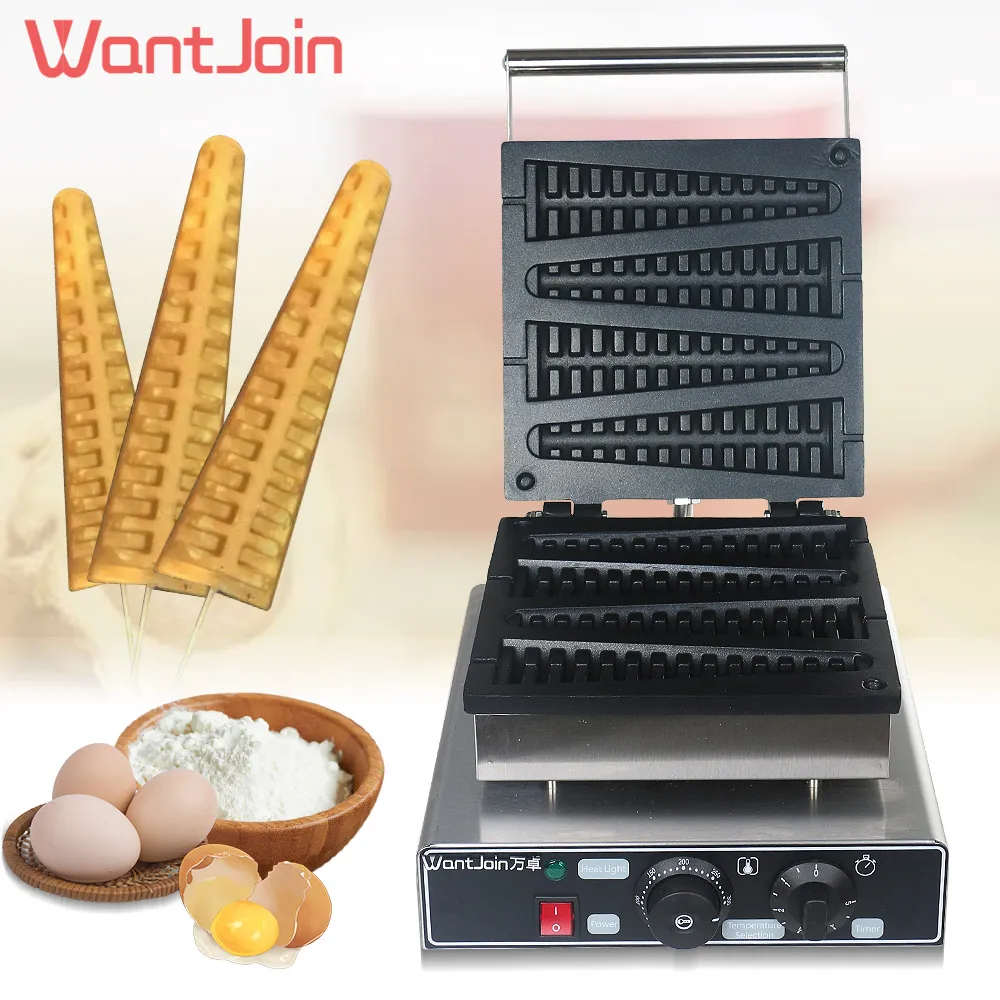 WantJoin CE Коммерческая вафельница в форме сосны, Бельгийская вафельница, Рождественская елка, 220-130 В, США, Великобритания, антипригарная машина, вафельница