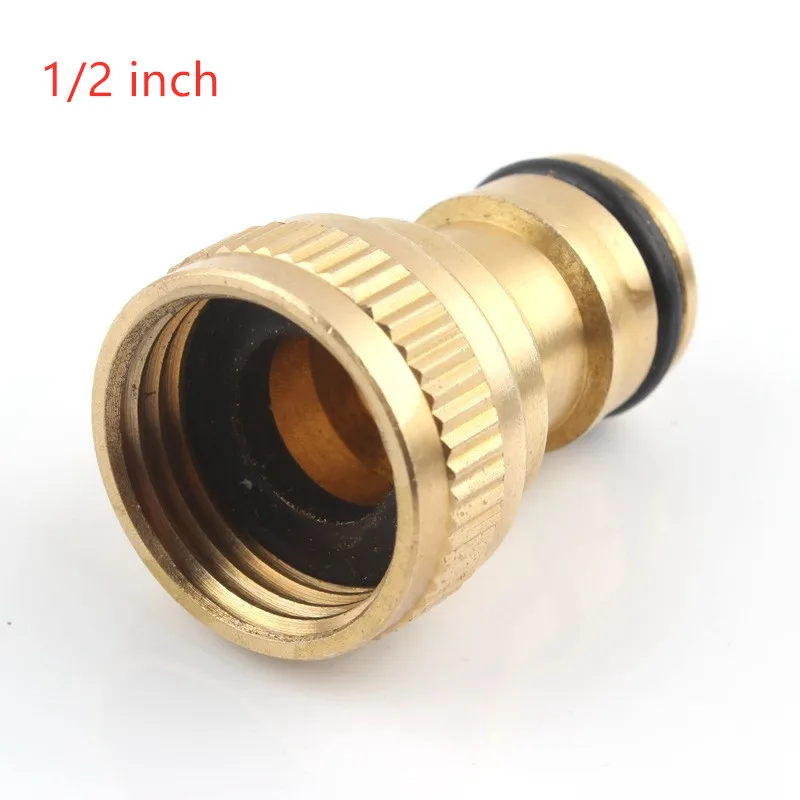 1I2 Медь 1/2 ''3/4'' 1 ''Резьбовой Адаптер водопроводное соединение для крана водяной пистолет мойка автомобильный разъем 16 мм разъем для садового шланга для сада - Цвет: 1I2