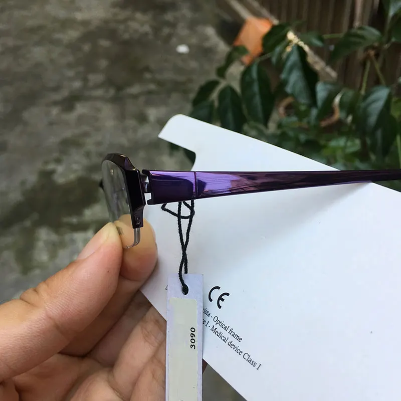 Japan Brand High End Pure Titanium Glasses Frames for Women Half Rim Myopia Spectacles Super Durable | Eyeglasses
