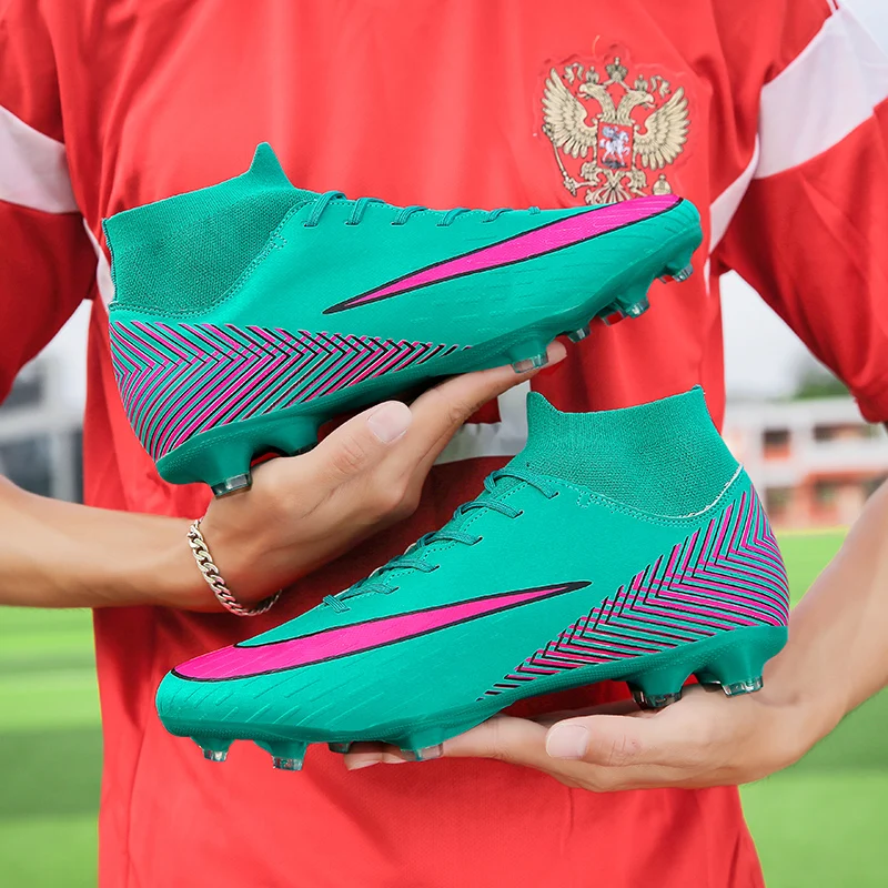 Мужская футбольная обувь высокие кроссовки профессиональные тренировочные