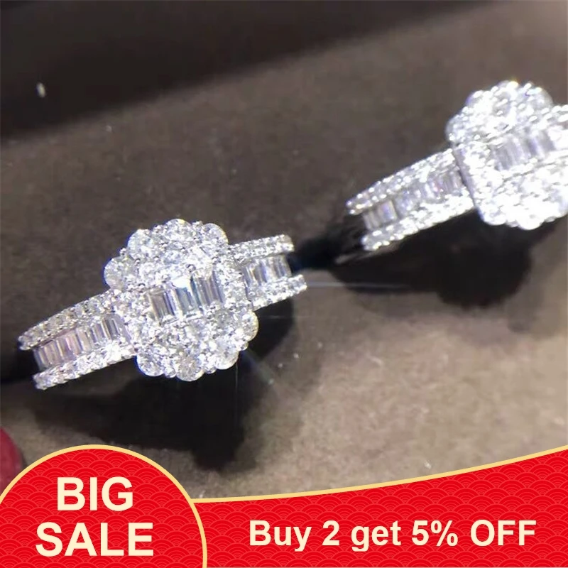 Женское кольцо из серебра 925 пробы с фианитом|Кольца| |