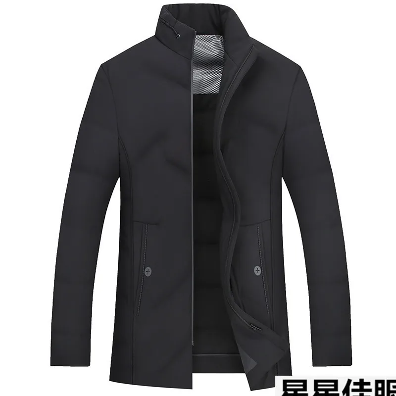 10XL 8XL новая зимняя куртка на утином пуху воротник из натурального меха Мужская