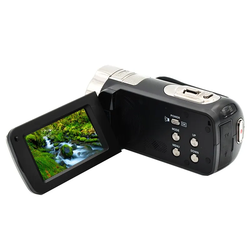 HDV-312P цифровых фотографий с высоким разрешением Камера 16X24 Мп 720P профессиональные цифровые видеокамеры 2,7 дюймов TFT Вращения Экран с светодиодный заполняющий светильник