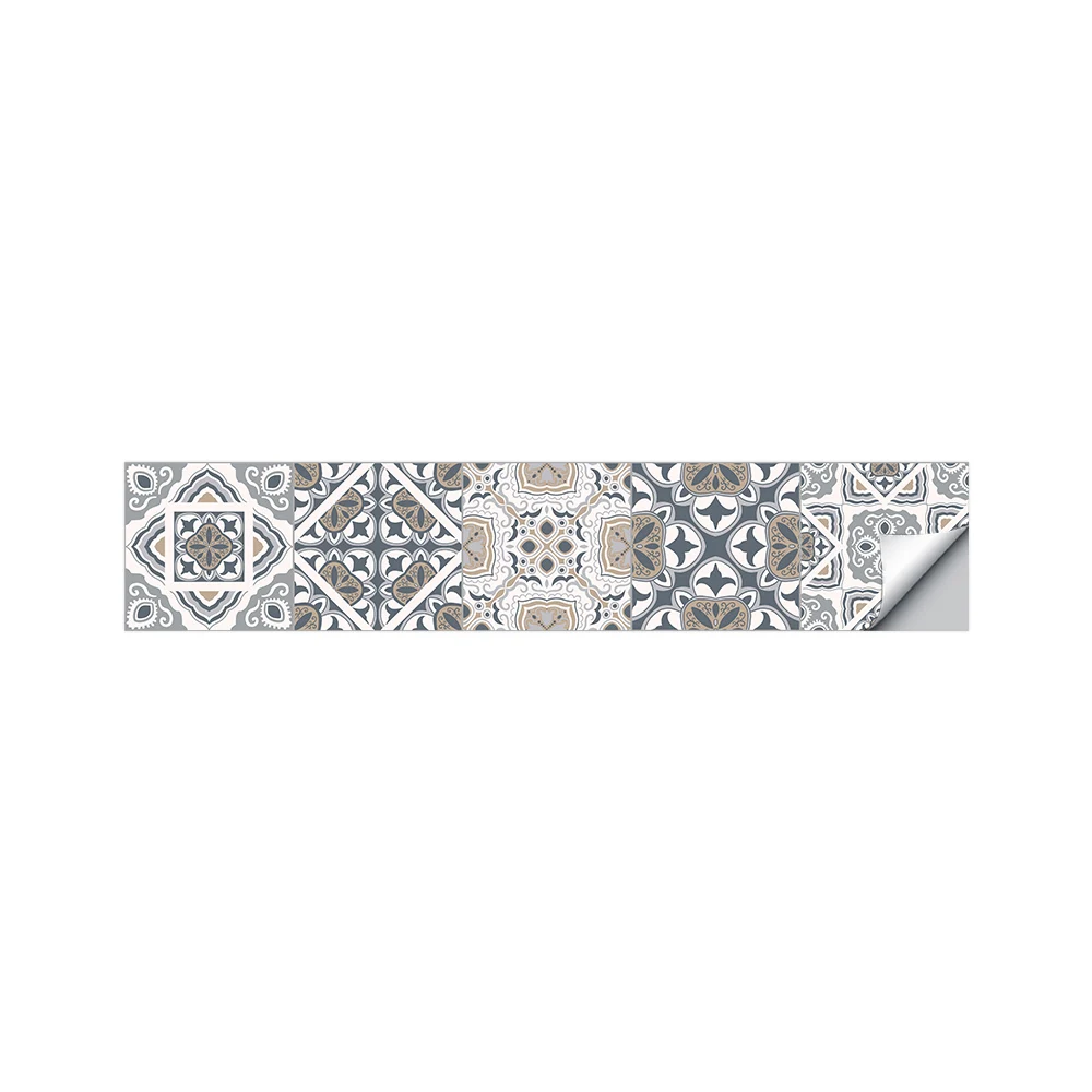 

Arabian Style Waterproof and Oil-proof Tile Stickers Self-adhesive Art Mural 100*20