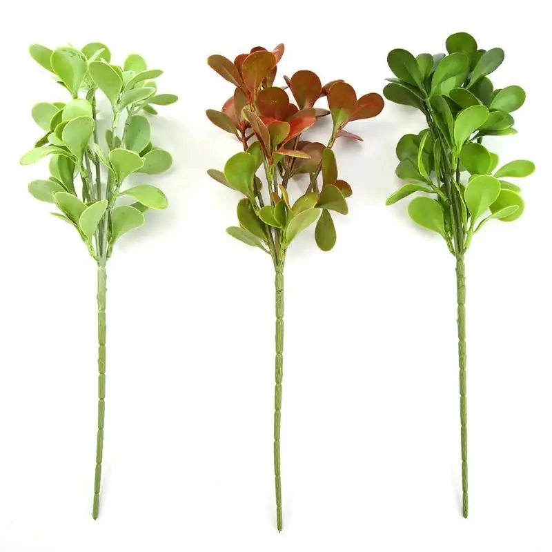 Искусственный листок чая зеленое растение настенный фон цветок Декор композиция