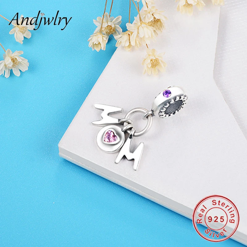 Подходят оригинальный браслет с шармами 925 Стерлинговое Серебро мама кулоны