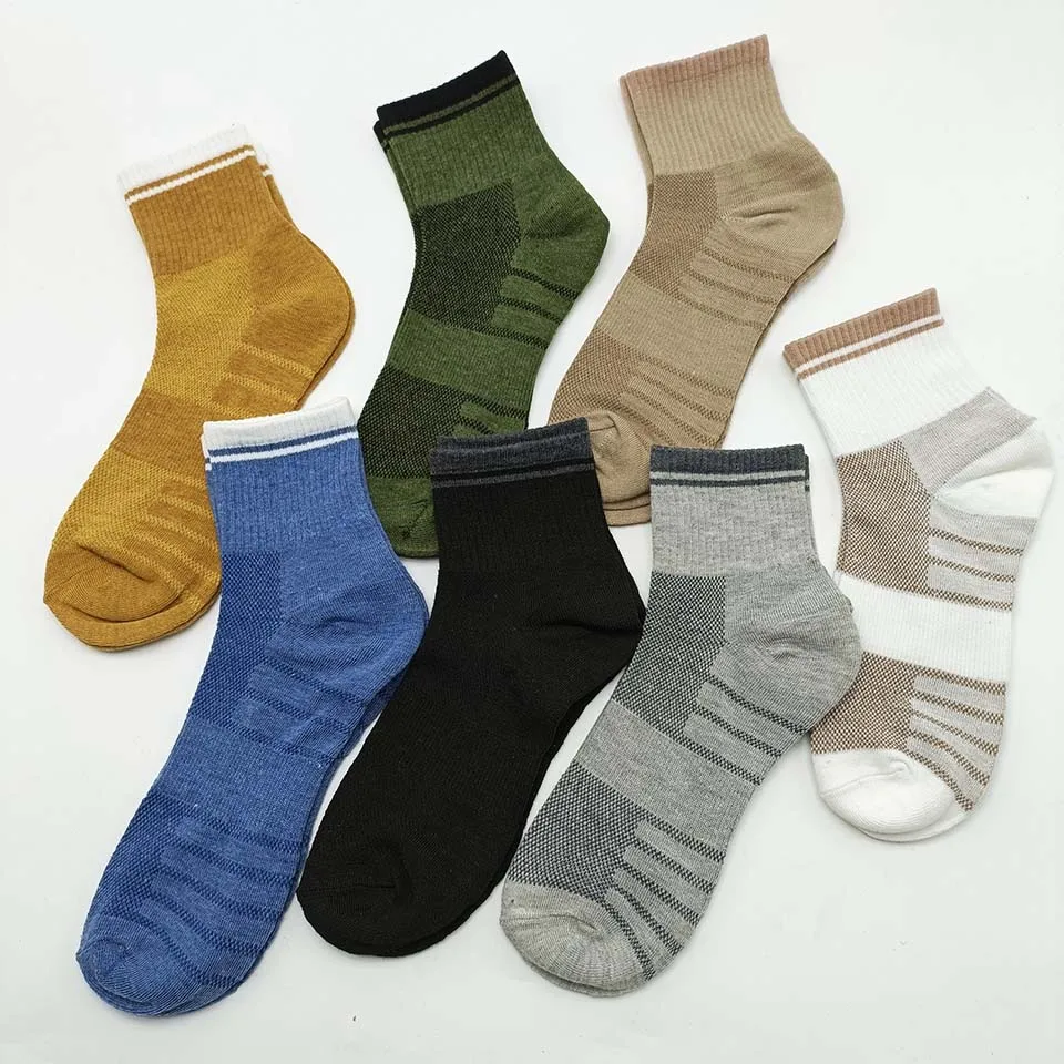

Мужские дышащие сетчатые носки большого размера, Повседневные Удобные носки, впитывающие пот и дезодорирующие
