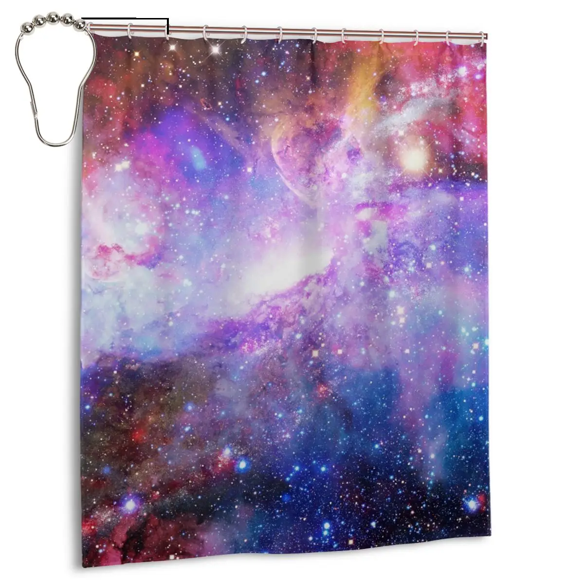 

Galaxy Bath Waterproof Shower Curtains Bathroom Gift Print Your Pattern Custom Polyester Fabric