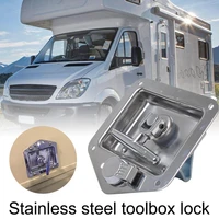 heavy duty anti rust stainless steel t handle tool box lock for bus