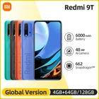 Смартфон Xiaomi Redmi 9T, 4 ГБ, 64 ГБ, NFC, глобальная версия мАч, Snapdragon 6000, задняя камера 48 МП, 662