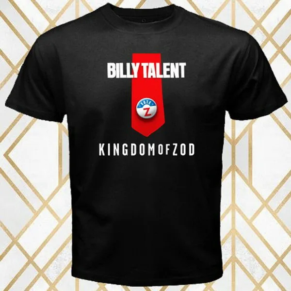 Billy Talent Kingdom Of Zod Album Cover Logo Мужская Черная Футболка размер S 3Xl Ретро футболка с