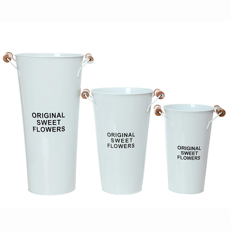 

Металлические ведра ведро горшок в деревенском стиле, горшки для растений в помещении или на улице, держатель для цветов, декор для домашнег...