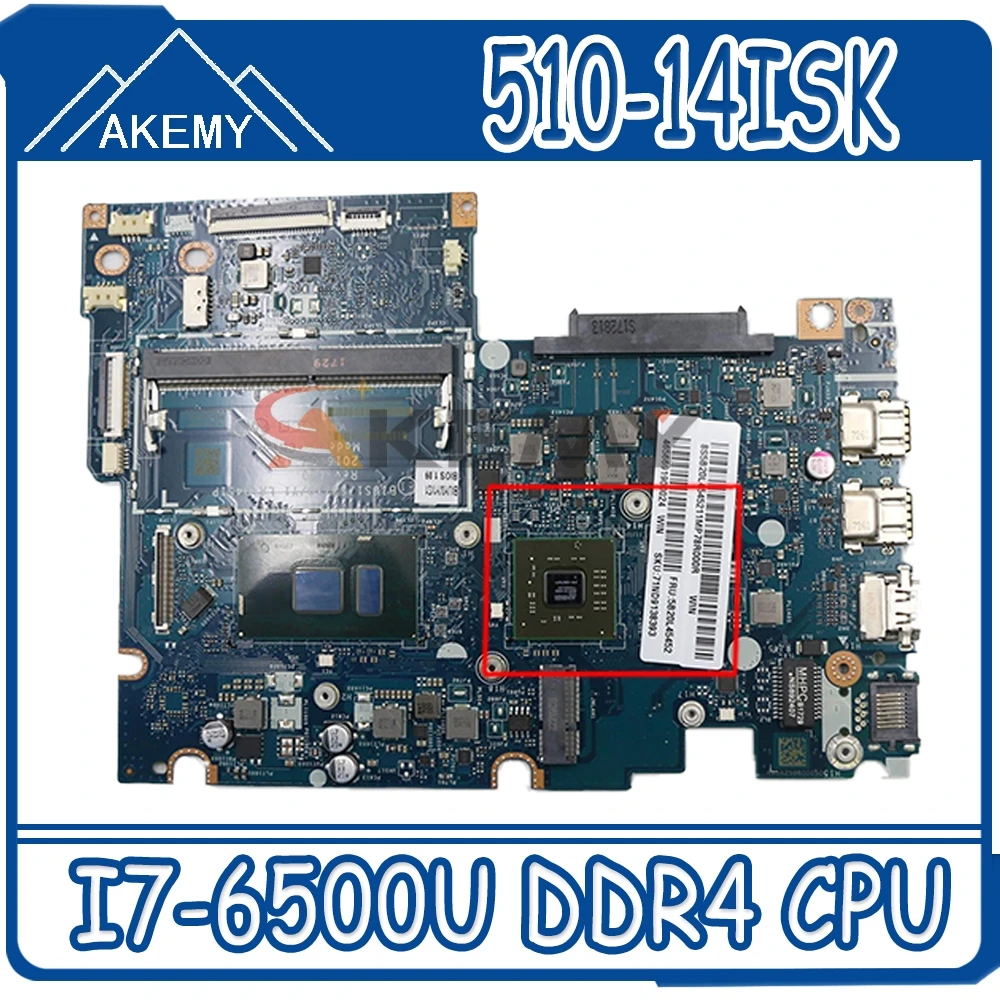 

For Lenovo Yoga 510-14ISK Laptop Motherboard BIUS1 S2 Y0 Y1 LA-D451P 5B20L45199 SR2EZ I7-6500U DDR4 CPU R5 M430 gpu