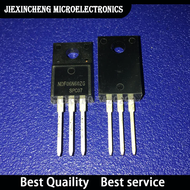 

New Original NDF06N60ZG NDF06N60 NDF06N60Z 600V 7.1A TO220F MOSFET 20PCS/LOT