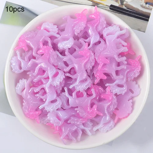 Purple 10pcs Счастливые обезьяны 10 шт. слизи DIY аксессуары игрушки Мини смолы Животные поставки слаймов наполнитель для пушистого прозрачного кристалла слизи - Цвет: Purple 10pcs