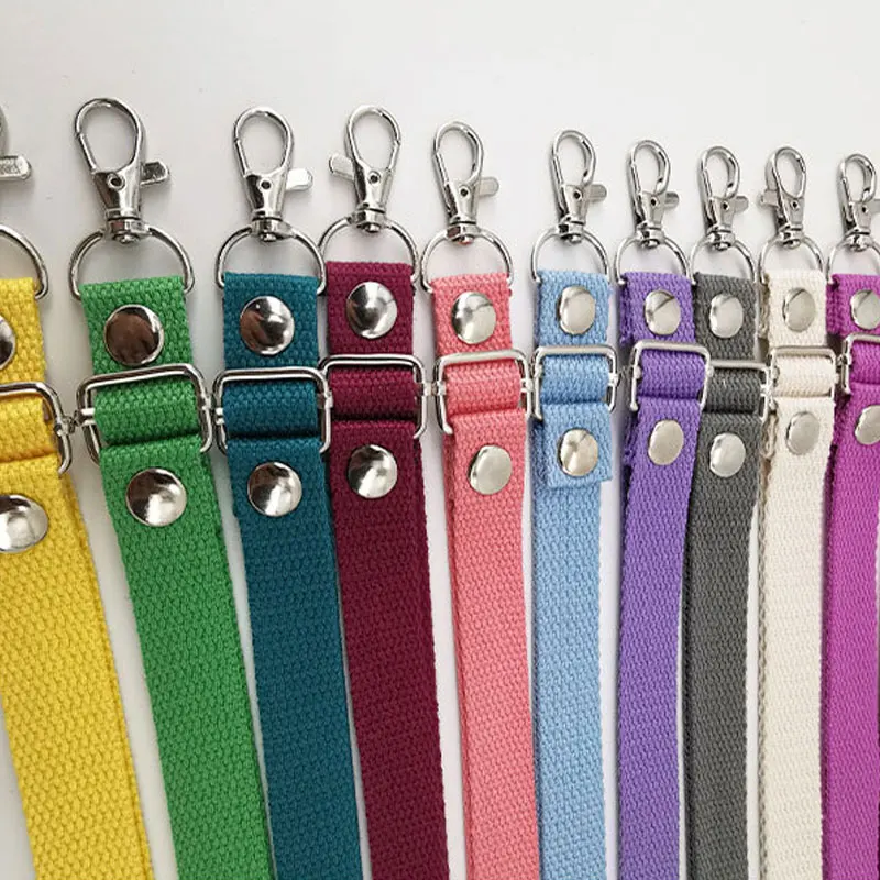 

130cm Canvas Candy Color Bag Strap Adjustable Shoulder Strap Durable DIY Replacement Handbag Belt Bag Accessories Correa Bolso