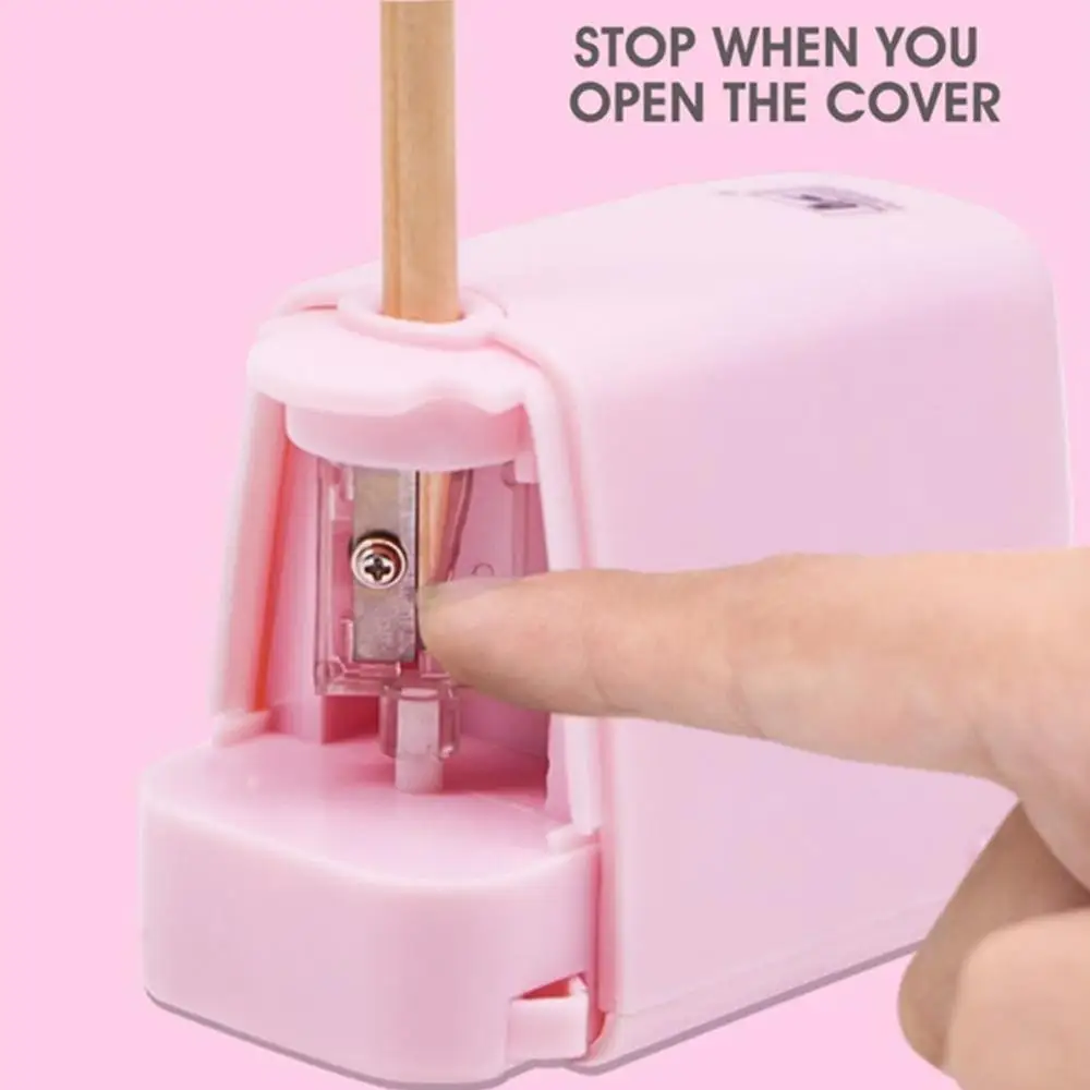 new automatic pencil sharpener electric switch pencil sharpener stationery home office school supplies electric auto pencil shar free global shipping