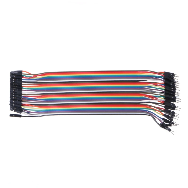 40Pcs Cables M-F/M-M/F-F Jumper Breadboard Wire Colorful GPIO Ribbon for DIY Kit | Обустройство дома