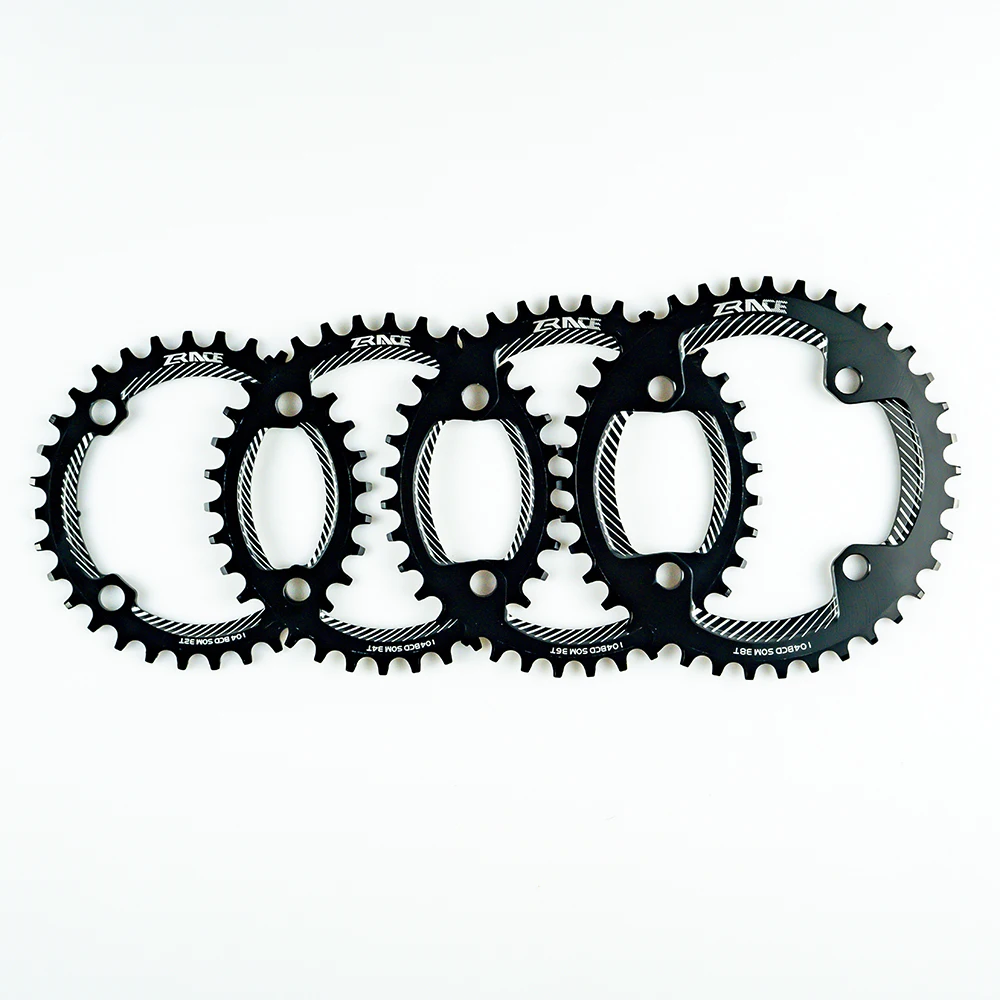 2020 ZRACE звездочки BCD104 32T/34T/36T/38T зубья узкой ширины AL7075 CNC для MTB