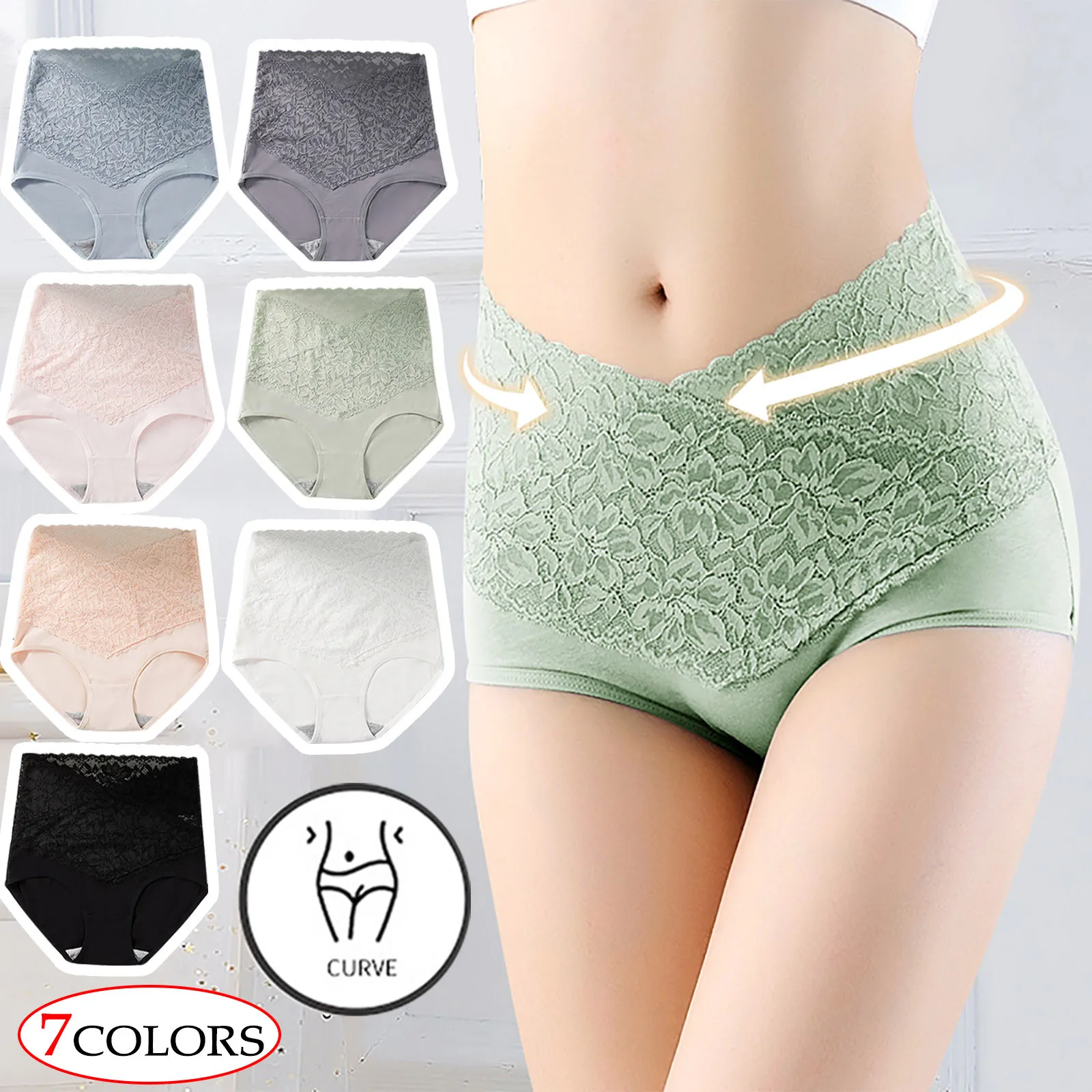 

Seamless Underwear Women High Waist Tummy Control Panties Slim Ladias Underwear Clothes Shapewear Sexy Soft Brief Pants #W3