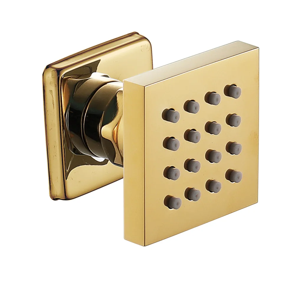 

Concealed Shower Mixer Shower Head Sets Bathroom Accessories Brass Gold Shower Head 5 * 5cm Square Shower Head Side Spray
